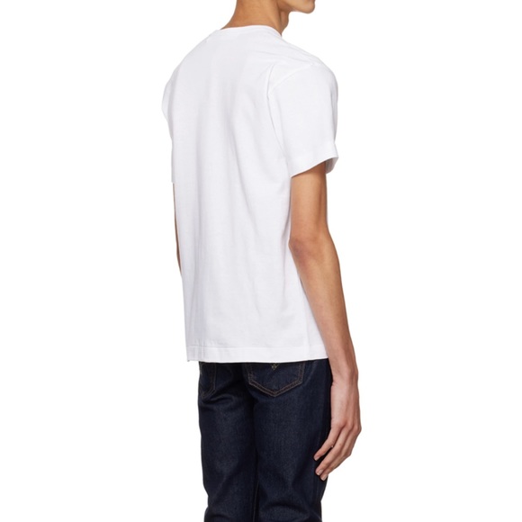 White Heart Patch T-Shirt - COMME DES GARÇONS PLAY - Picture 6 of 15